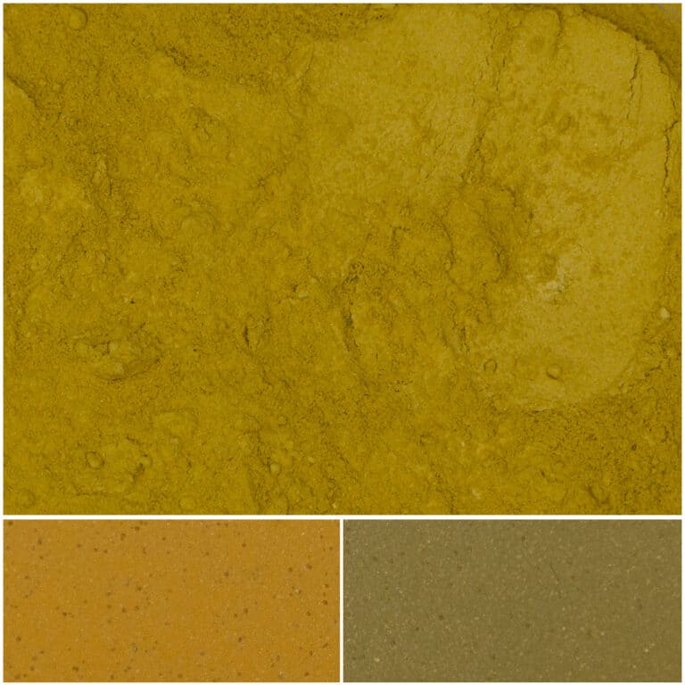 Vibrant Bichroma Yellow pigment showcasing rich hues for artistic applications.