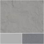 Textured gray surfaces of Biluna 2610 UVS, ideal for modern design and décor.