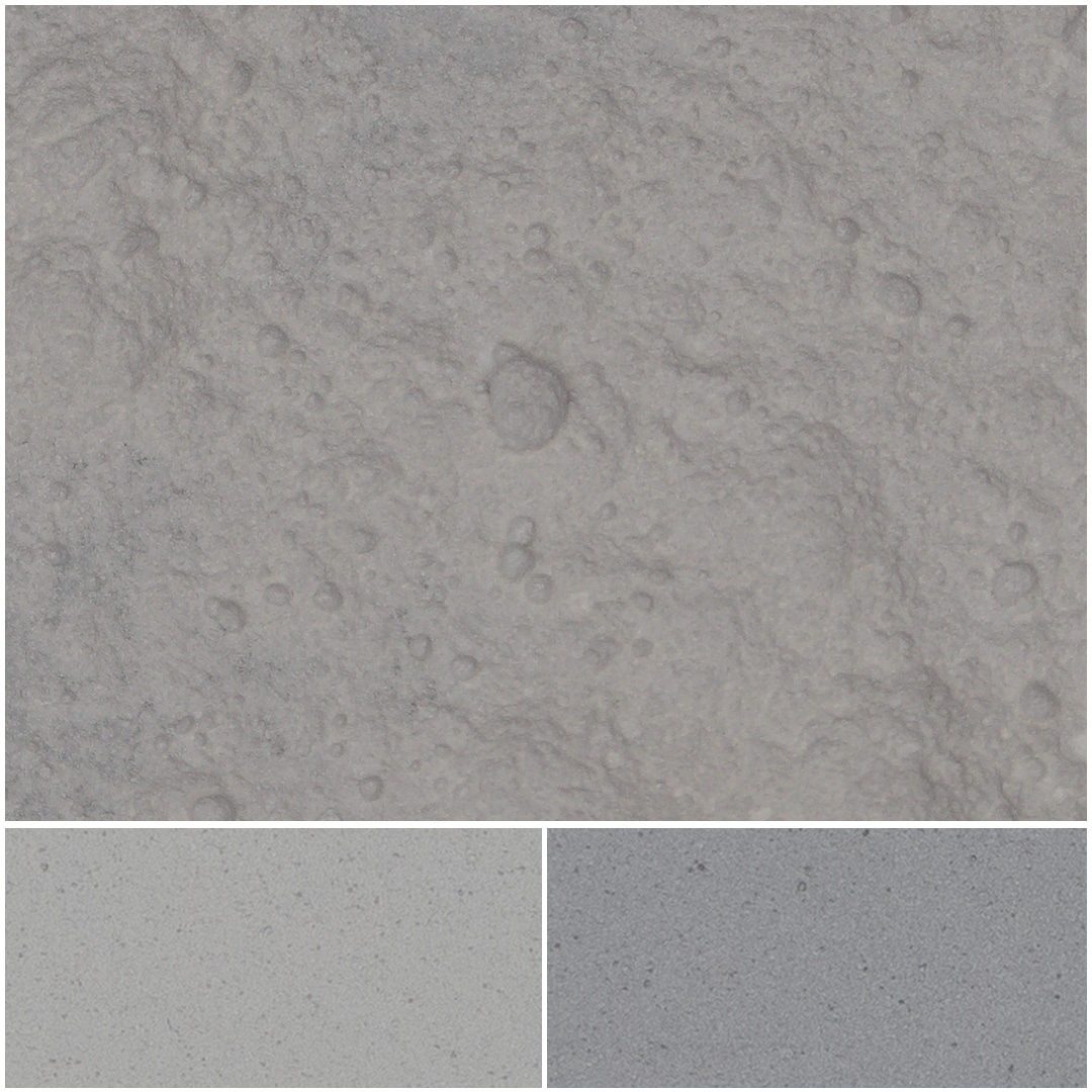 High-quality Biluna Silk UVS powder in various gray shades for versatile applications.