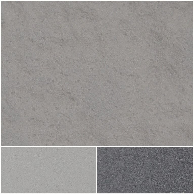Biluna Soft White UVS texture samples in various shades of soft gray.