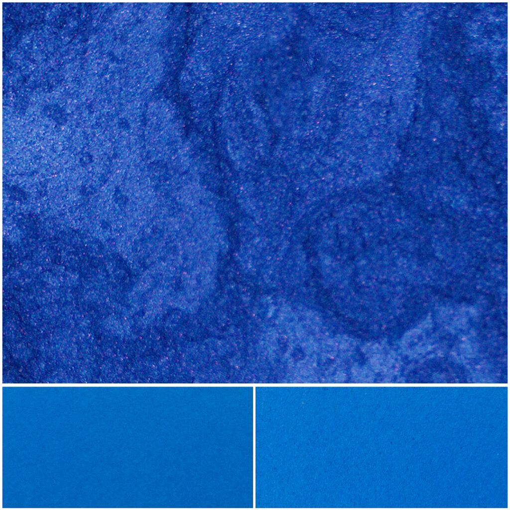Vibrant blue textures of Chromatique Milori Blue for artistic inspiration.