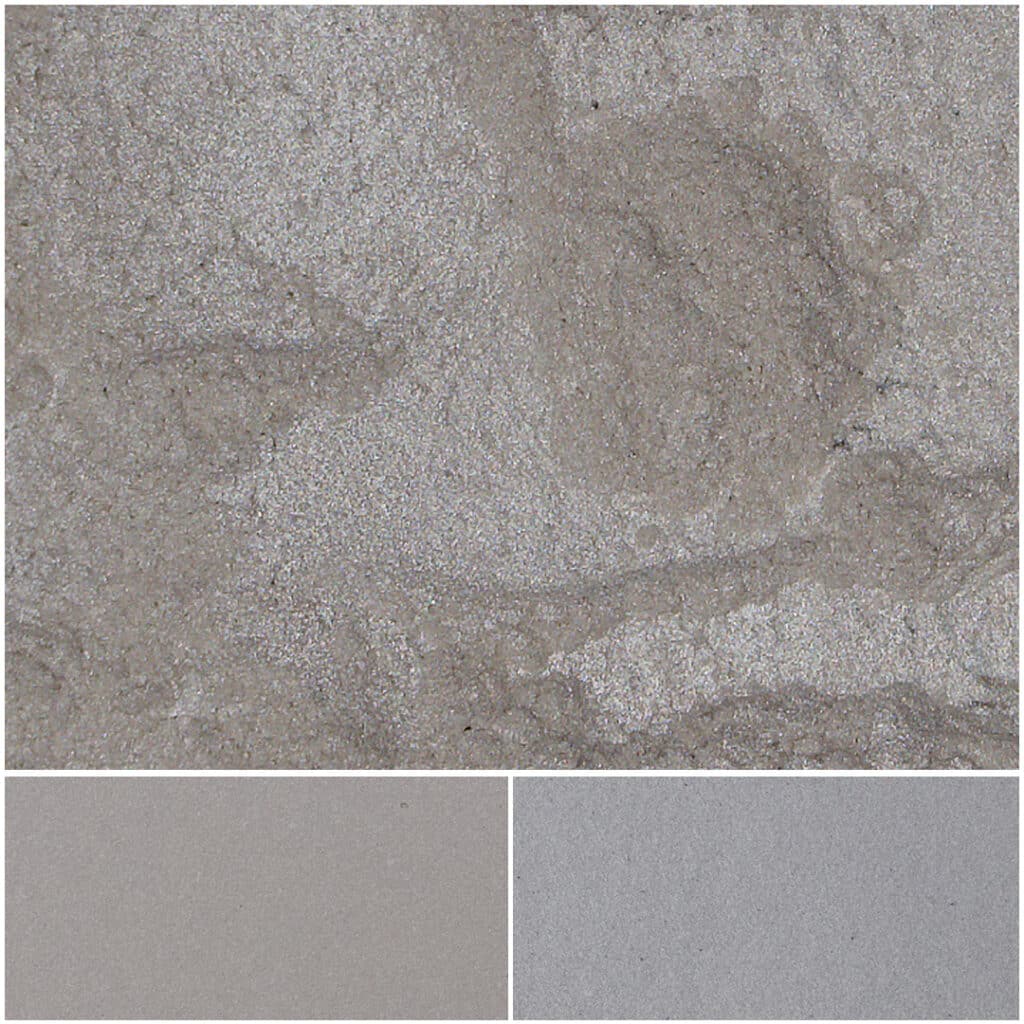 Elegant DP Silver White surface textures in varying shades of silver and gray.