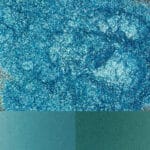 Vibrant blue glitter and teal shades for stunning makeup looks.