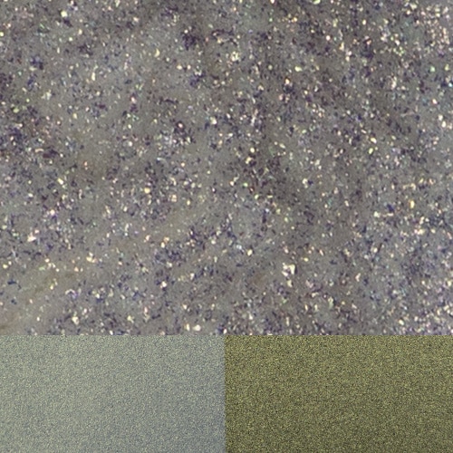GlassMira BGG 86 features a shimmering, textured surface with sparkling glitter accents.