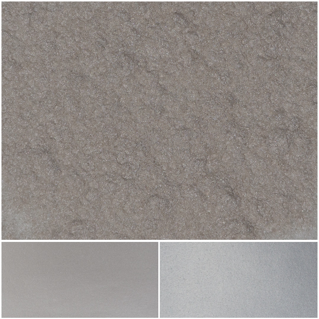 Bright silver texture samples showcasing a sophisticated and elegant metallic finish.