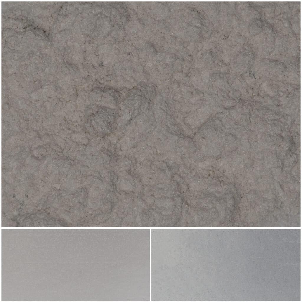 Natural silver rutile texture with stunning gray tones for mineral collection and decor.