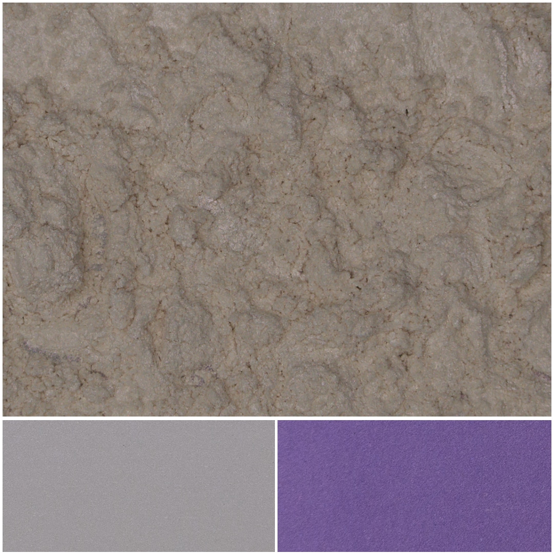 Optique DP Super Violet color samples showcasing vibrant violet and neutral grey shades.