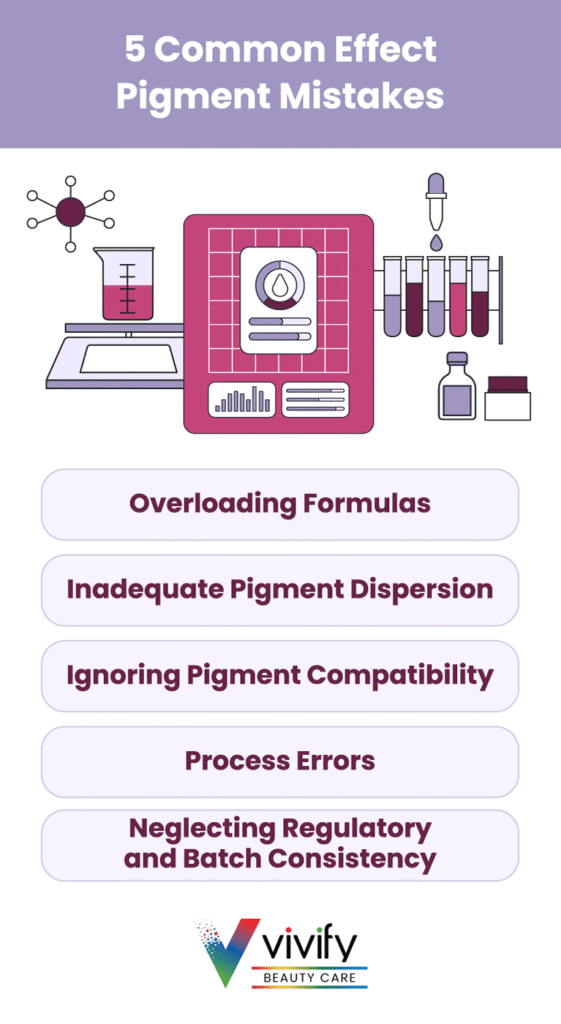 Avoid these five common pigment mistakes for better formulation results in beauty care.