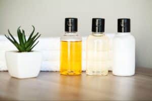 Bottles of lotion for effective skin care and hydration solutions.