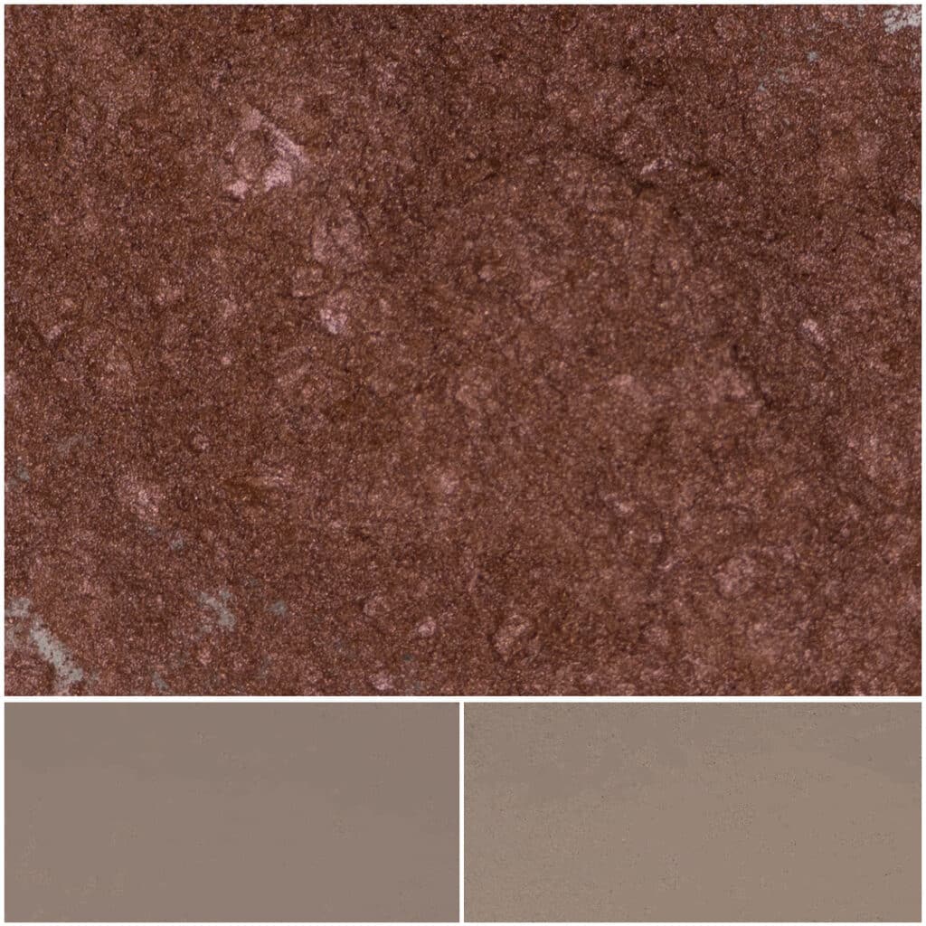 Ablaze Rose Gold effect pigment swatch