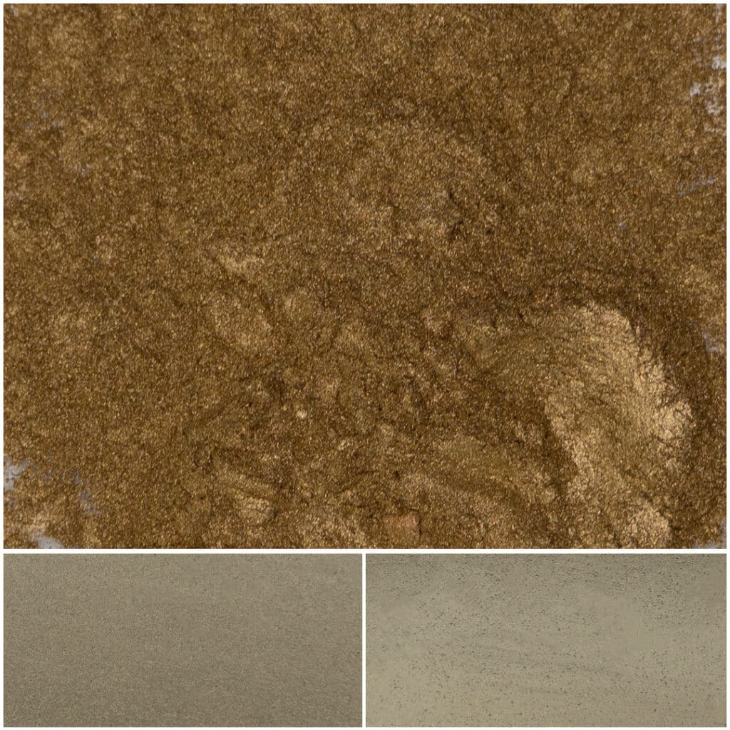 Ablaze Warm Gold effect pigment swatch