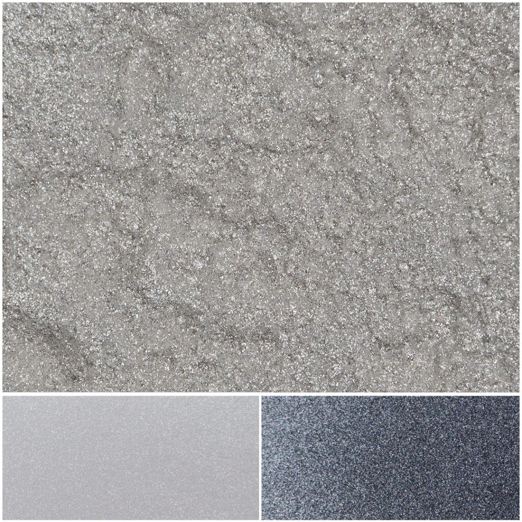 Diamond-fine silver surface with sparkling texture, ideal for crafts and design projects.