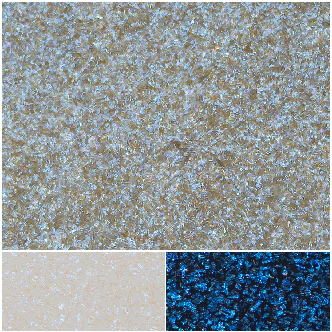 Stunning blue diamond-like glitter showcased in a visually appealing texture.