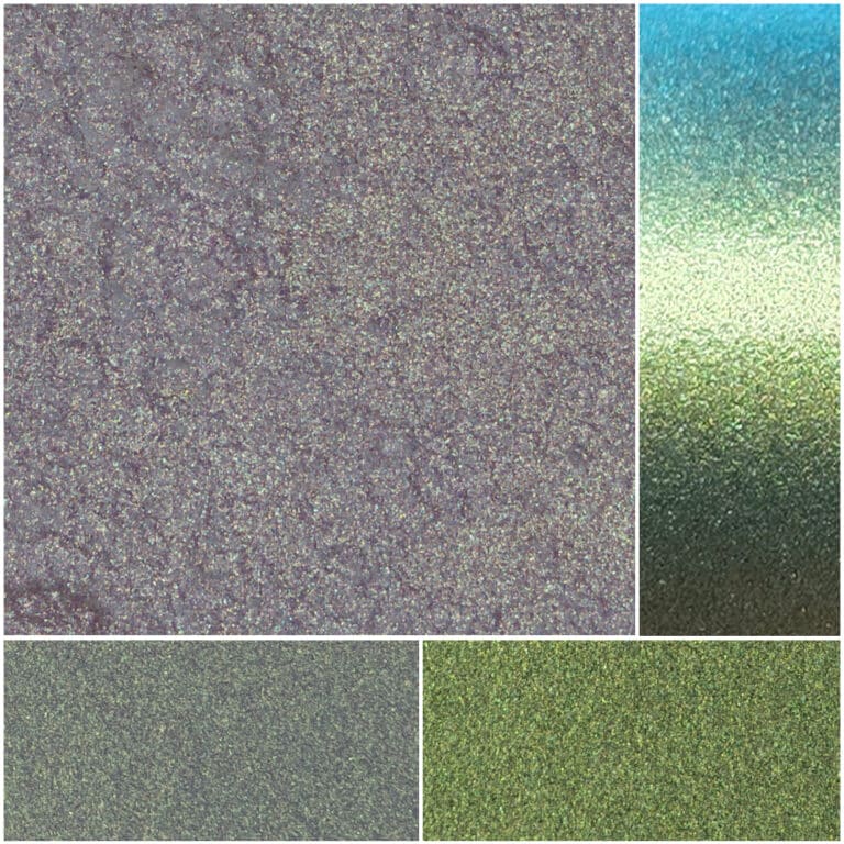 Vibrant diamond textures showcasing sparkling gradients in shades of green and gray.