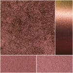 Luxurious diamond effect swatches in rich hues for makeup artistry and creative beauty looks.