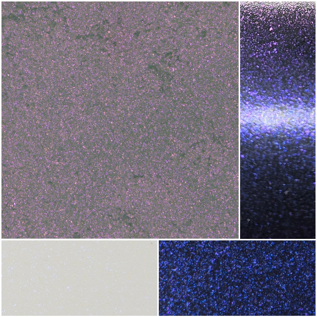 Colorful diamond variable textures showcasing shimmering pink, blue, and white shades.