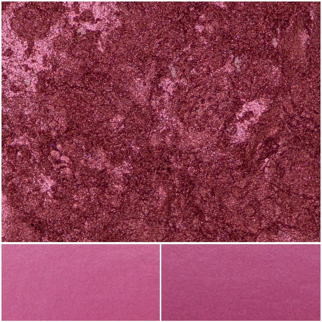 Eldorado-Mauve color palette featuring shimmering mauve and soft pink shades.