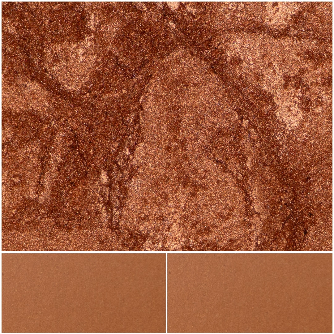 Rich Eldorado red-brown shade with shimmering finish, perfect for makeup artistry.