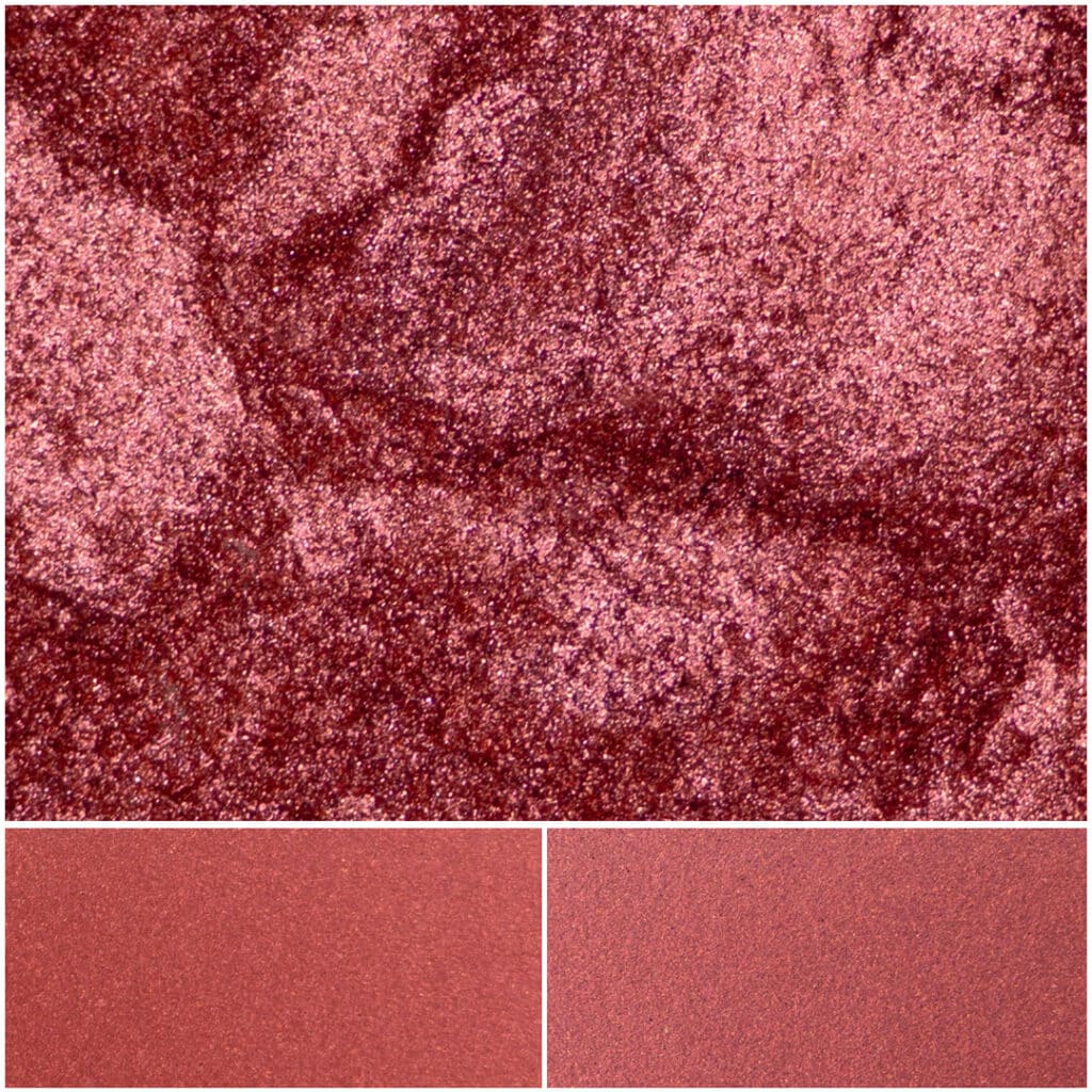 Shimmering red glitter perfect for crafting and makeup applications.