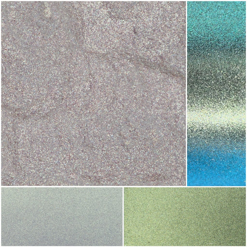 Shimmering glass textures in varied colors for creative design projects.