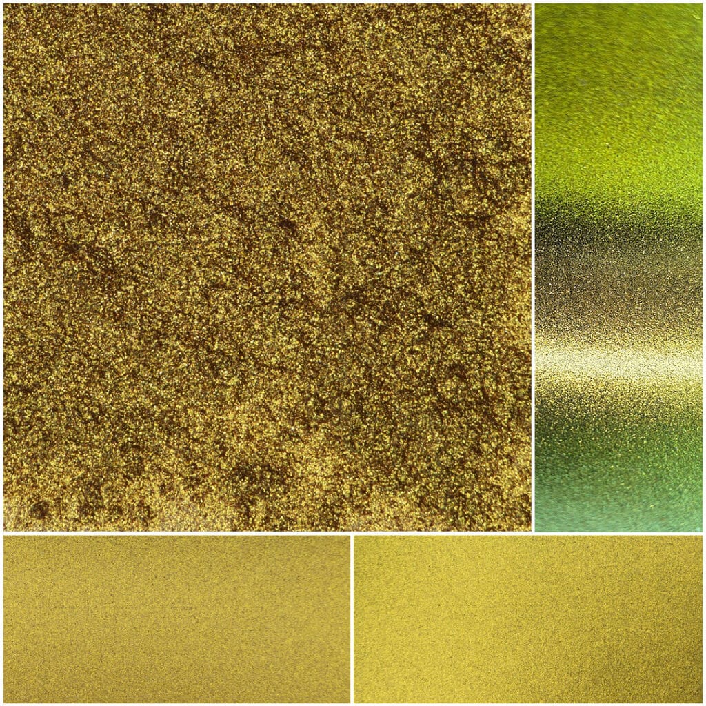 Glittering gold and green textures for creative projects and design inspiration.
