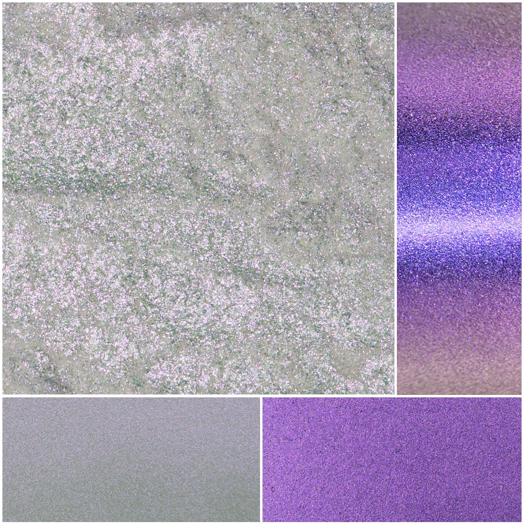 Shimmering glass textures in various shades of purple and silver for creative projects.