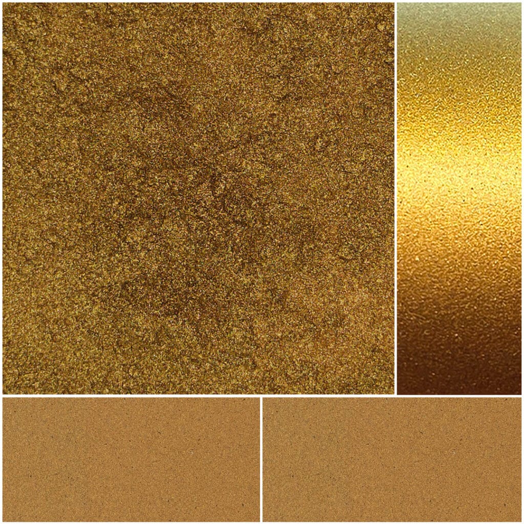 Golden glitter textures and surfaces ideal for design and decorative projects.