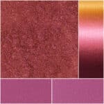 Rich pink and gold shimmering eyeshadow palette for vibrant makeup looks.