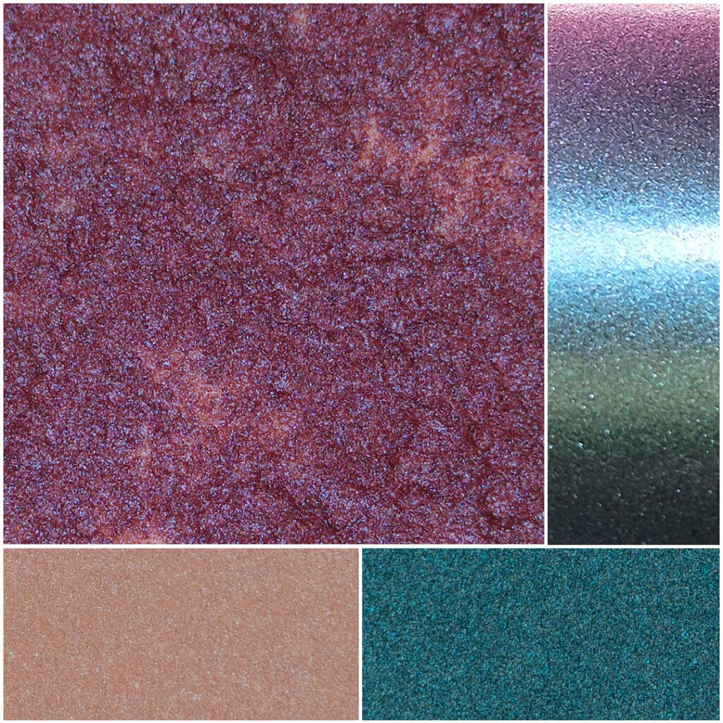 Colorful textured surfaces showcasing vibrant shades and artistic finishes for creative projects.