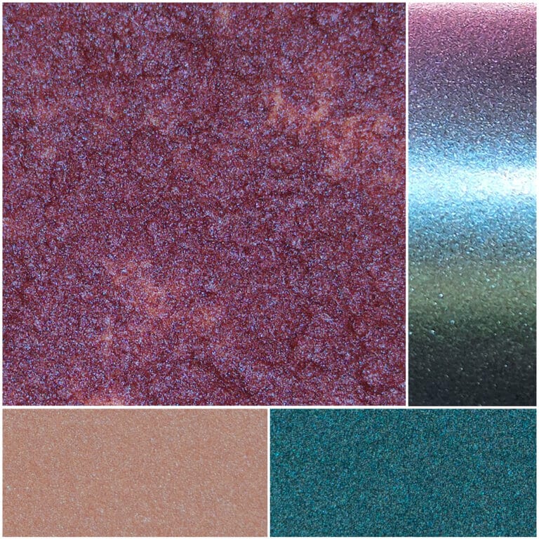 Colorful textured surfaces showcasing vibrant shades and artistic finishes for creative projects.
