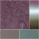Textured swatches featuring rich colors and finishes for art and design projects.