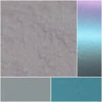 Textured backgrounds in pastel colors, showcasing shades of gray and teal.