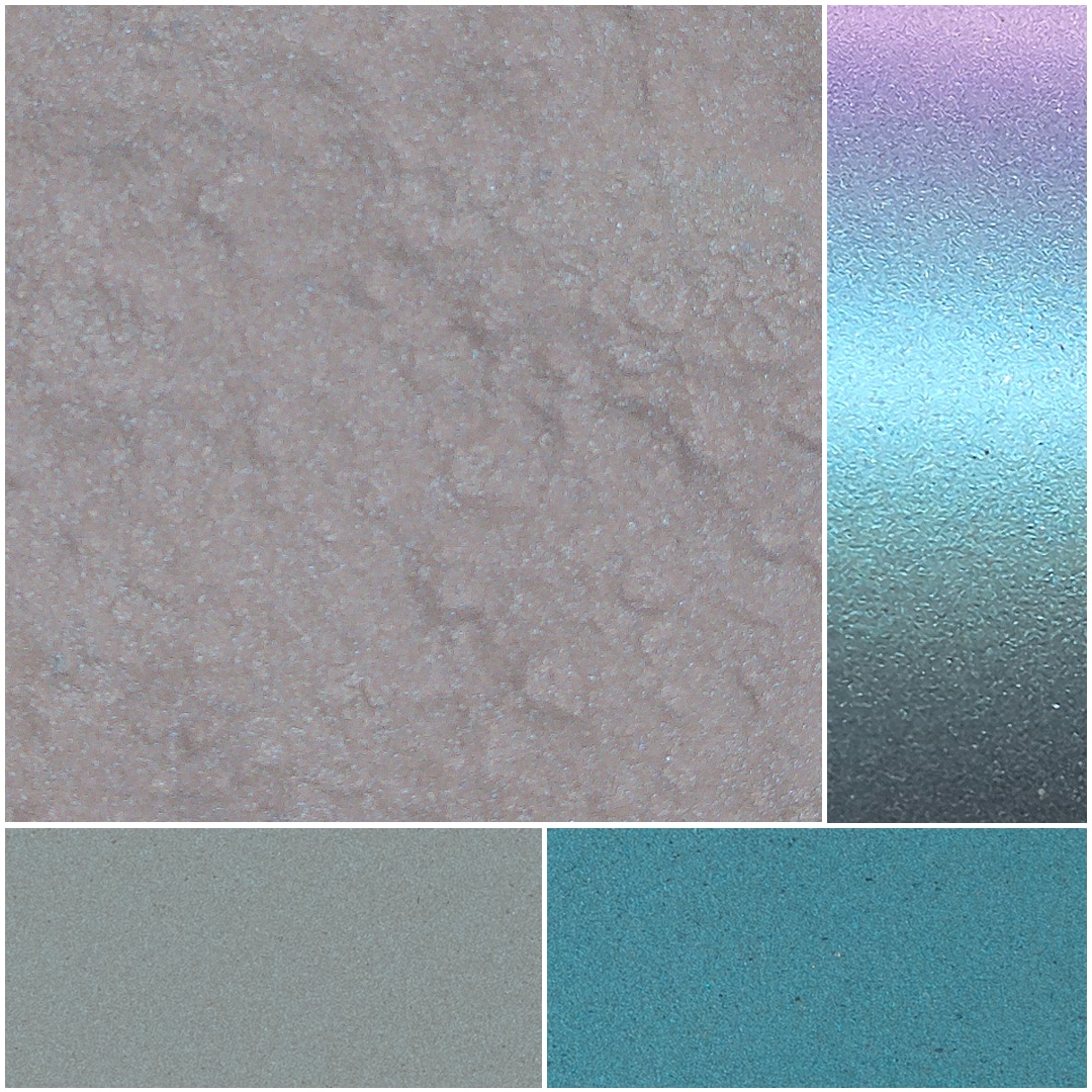 Textured backgrounds in pastel colors, showcasing shades of gray and teal.