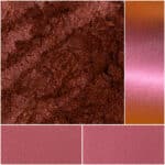 Rich, shimmering pigments in warm tones for stunning makeup looks.