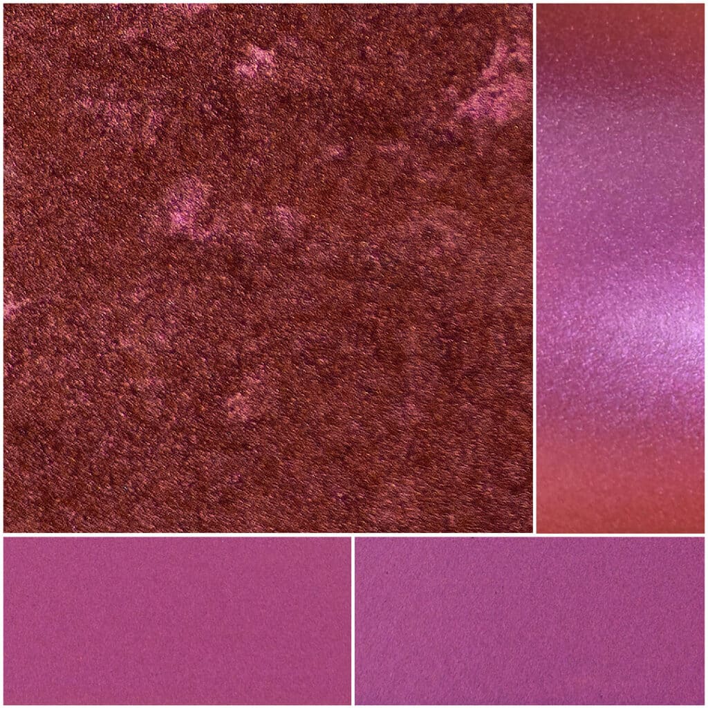 Rich purple and pink shades of MICAMIRA ROY66 for stunning makeup looks.