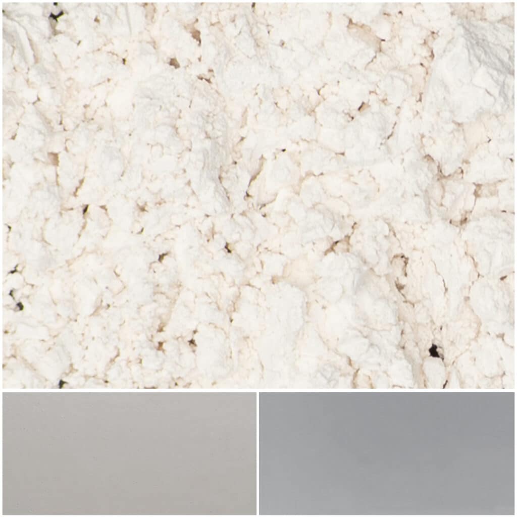 Coconut flour texture showcasing fine, white powder ideal for baking and cooking.