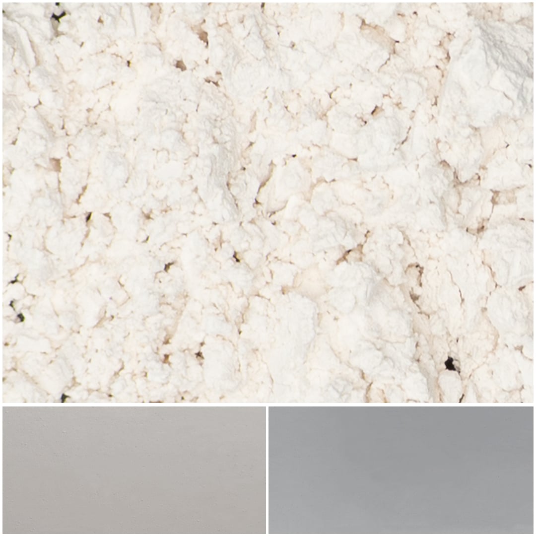 Coconut flour texture showcasing fine, white powder ideal for baking and cooking.