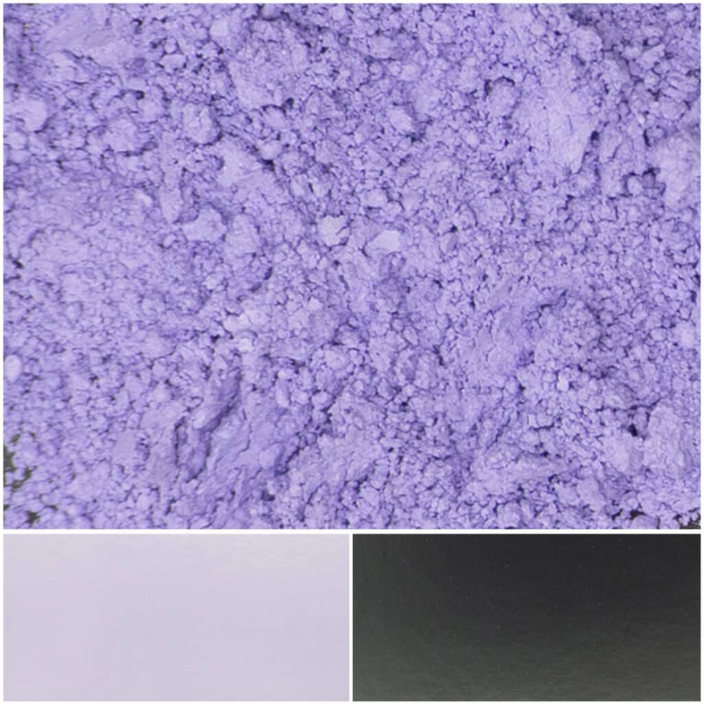 Light plum powder surrounded by white and black textures, perfect for creative projects.
