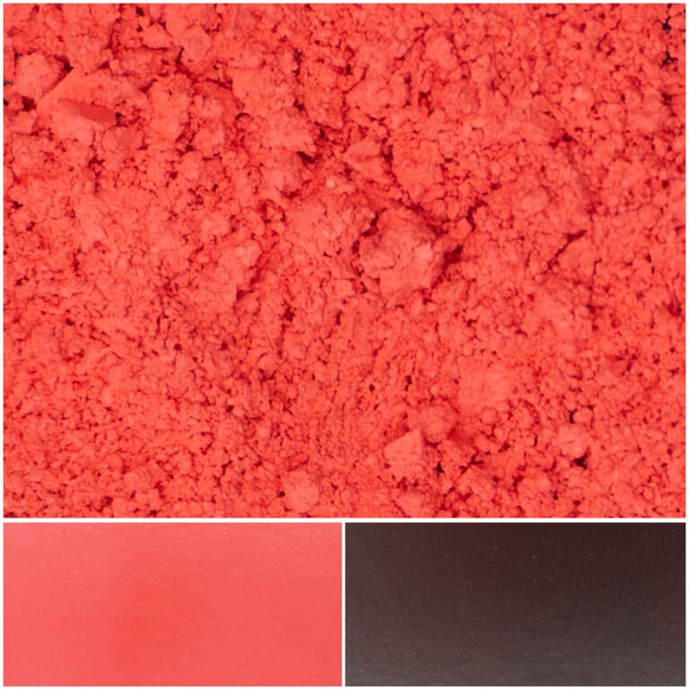 Vibrant pink grapefruit powder texture with bold, rich color for creative projects.