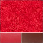 Vibrant red powder resembling watermelon, perfect for art and crafts projects.