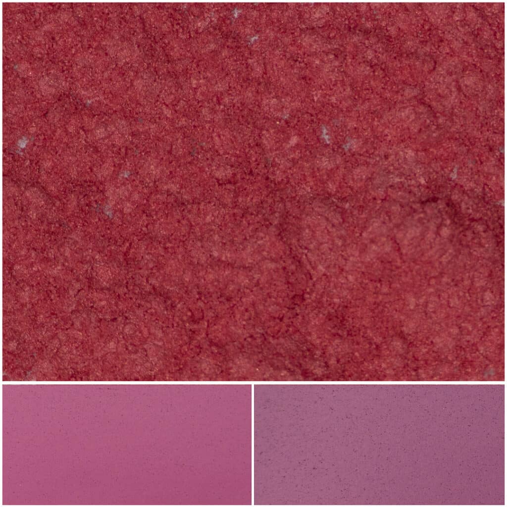 Vibrant mosaic pink surface texture showcasing various shades of pink hues.