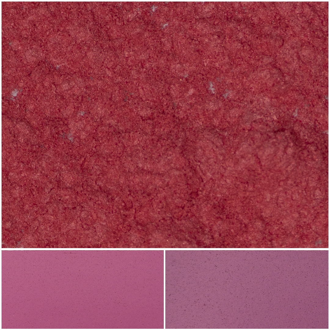 Vibrant mosaic pink surface texture showcasing various shades of pink hues.