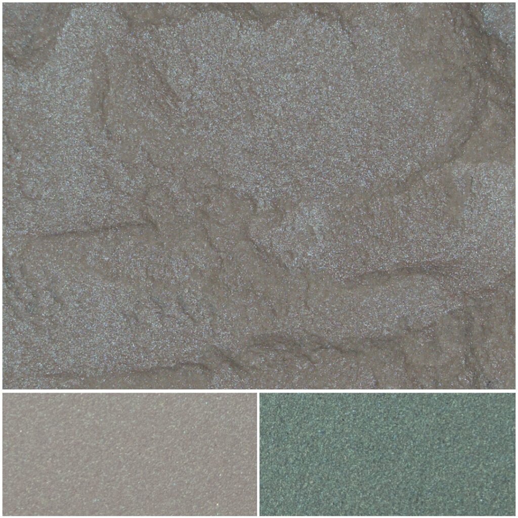 Shimmering green eyeshadow swatches showcasing vibrant, metallic shades for stunning makeup looks.