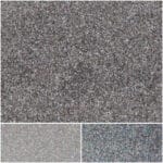 Silver confetti texture with sparkles, ideal for festive decorations and crafting projects.