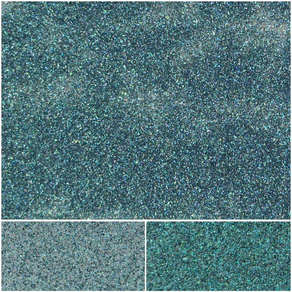 Shimmering green confetti texture for crafts and decorative projects.