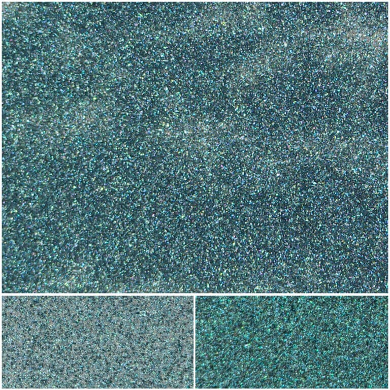 Shimmering green confetti texture for crafts and decorative projects.