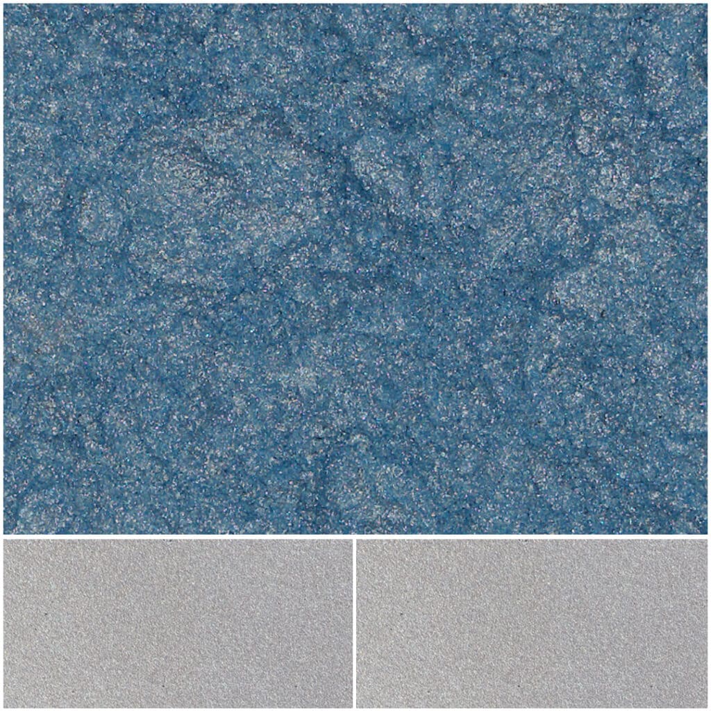 Vibrant Fiesta Baby Blue texture showcased with complementary gray tones.
