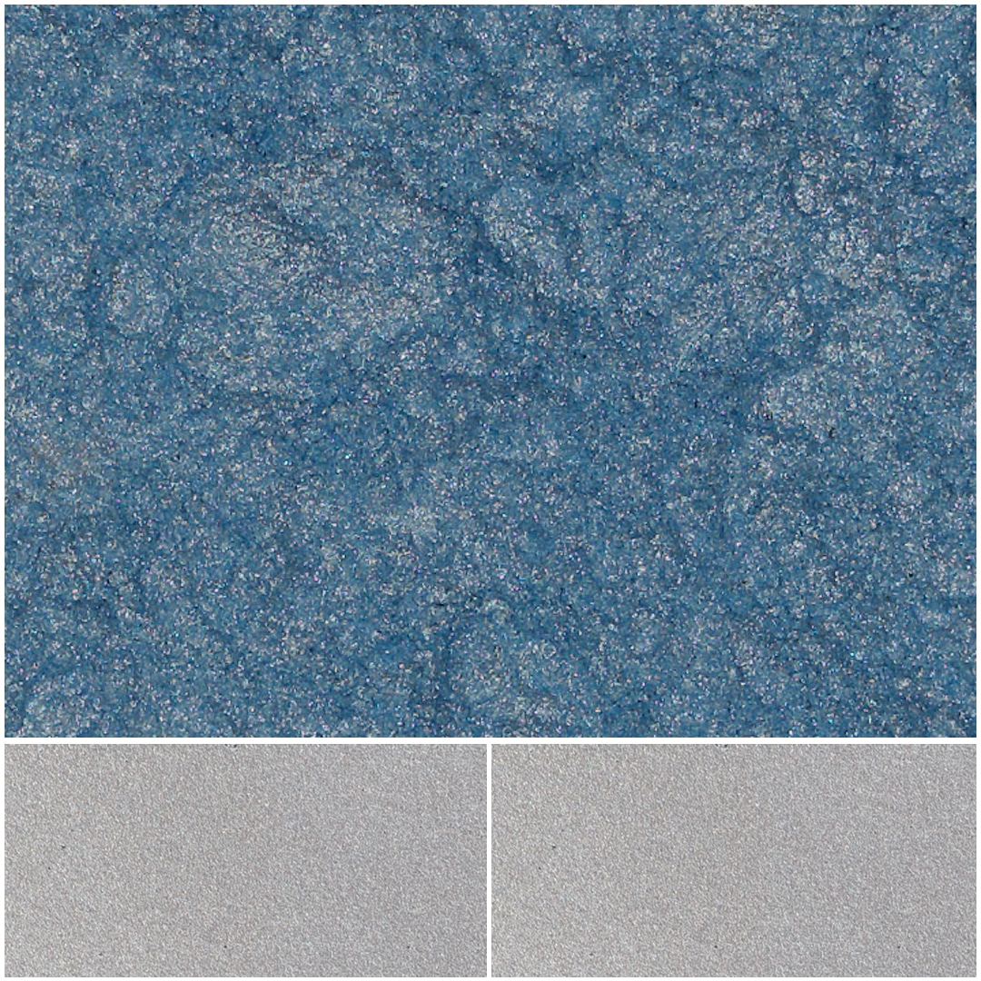 Vibrant Fiesta Baby Blue texture showcased with complementary gray tones.