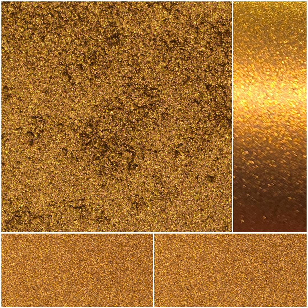Shimmering gold glitter texture for crafts and creative projects.
