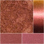 Vibrant Fiesta Gemini ROG-25 shimmering eyeshadow in rich rose gold hues.